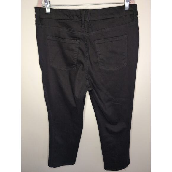 Good American Curve Straight never fade high rise black denim jeans 16 - Picture 3 of 10